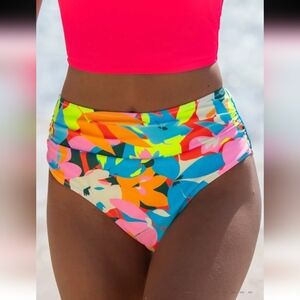 NWT POPVIL Vibrant High Waist Bikini Bottom